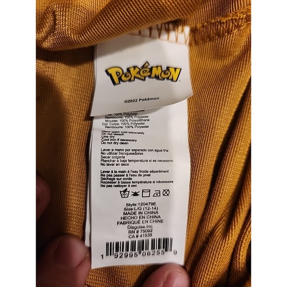 Pokemon Eeve Disguise Costume Adult Women Size Large - Picture 6 of 6